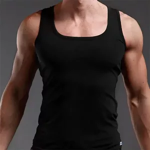 Herren-Tanktop, Baumwoll-Tanktop, ärmelloses Tanktop, Herren-T-Shirt