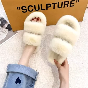 house slippers, fur slippers