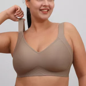 seamless wireless push up bra